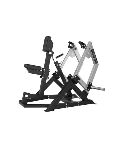 Seated vertical row machine